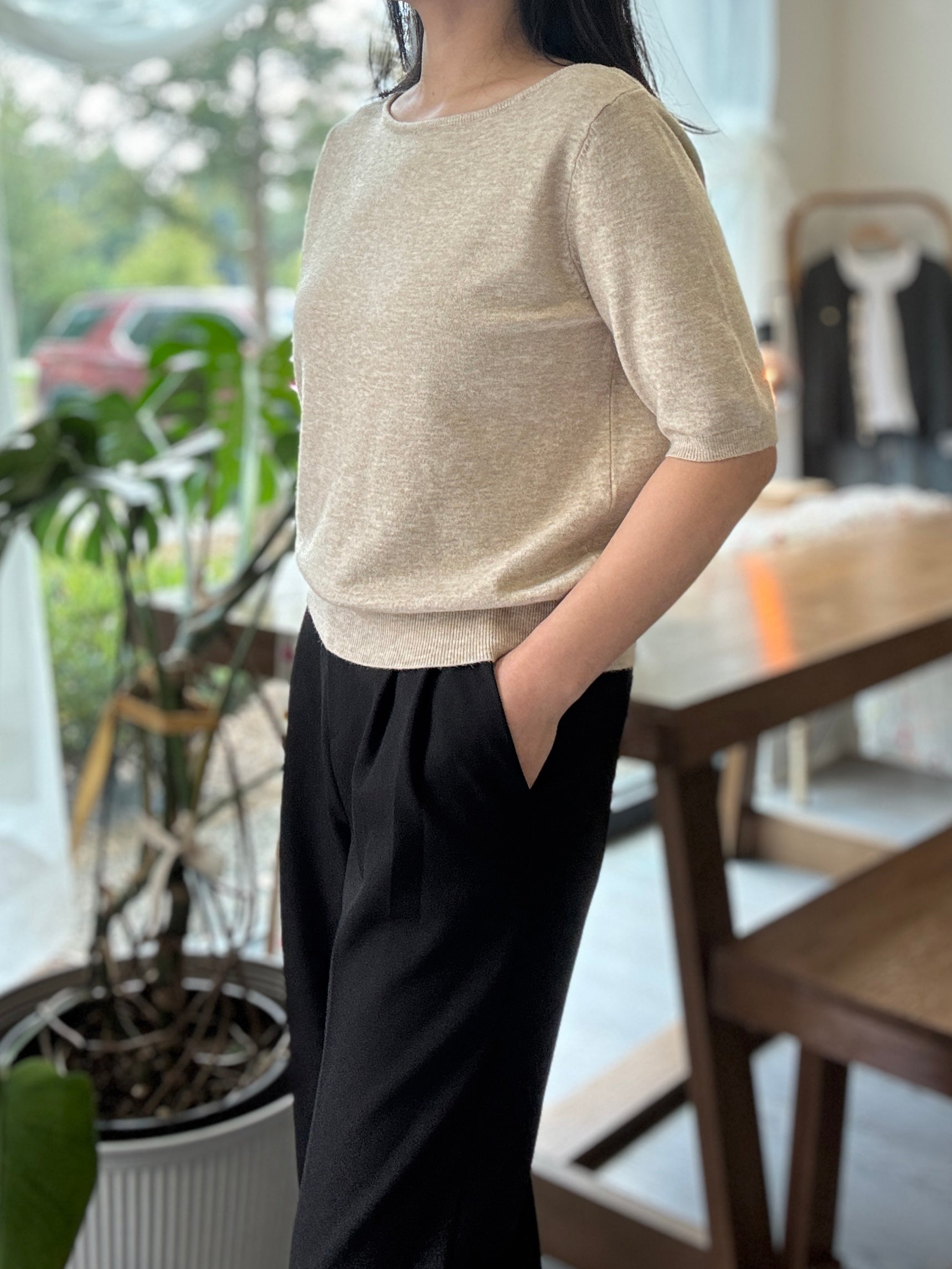 Marry Boatnect Knit - AdoreMeU