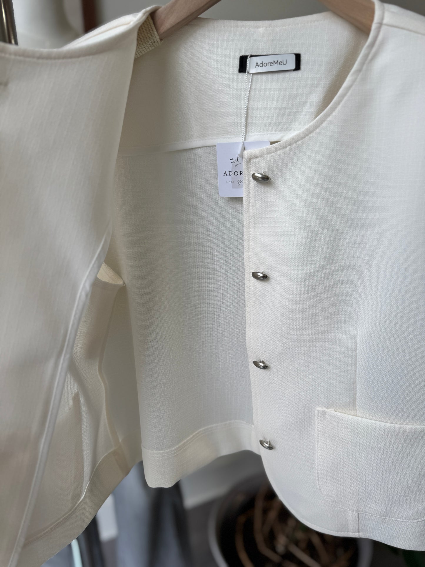 Round Collar Summer Jacket