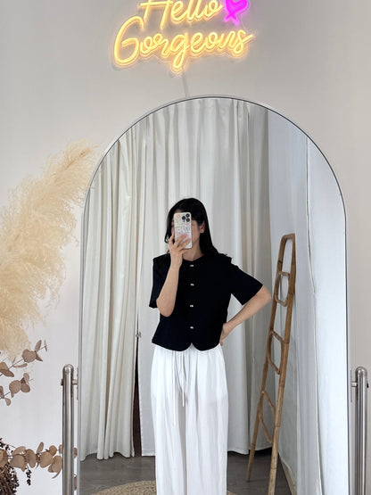 Round Collar Summer Jacket