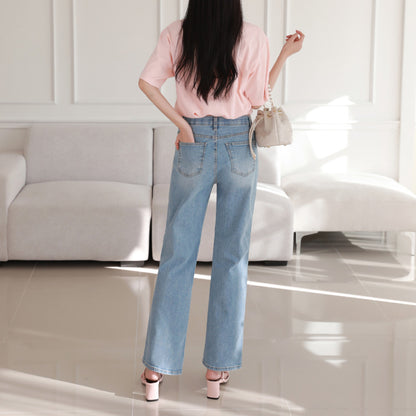 *Light Wash Denim Pants