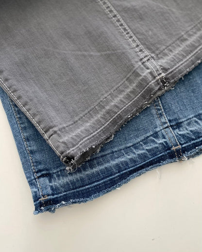 Banding Wide Denim (Gray)