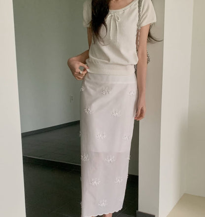 * From Ribbon Short Sleeve Knit