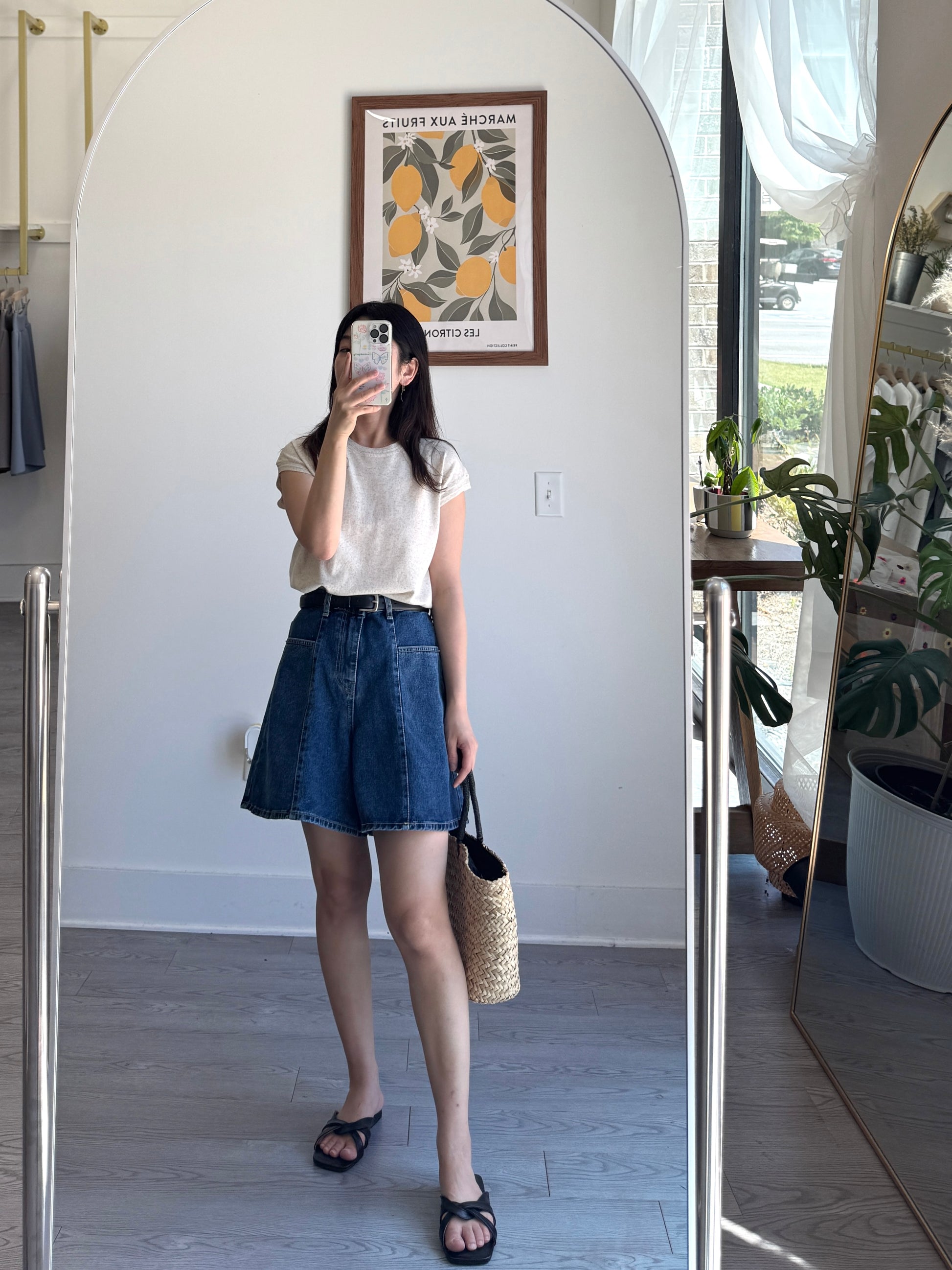 Front Line Denim Shorts - AdoreMeU