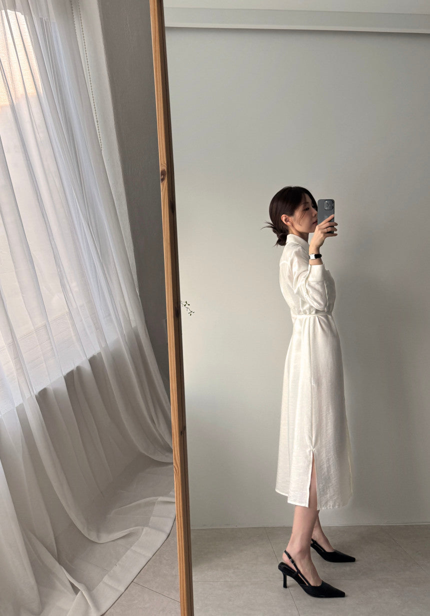 * Shirt Collar Dress