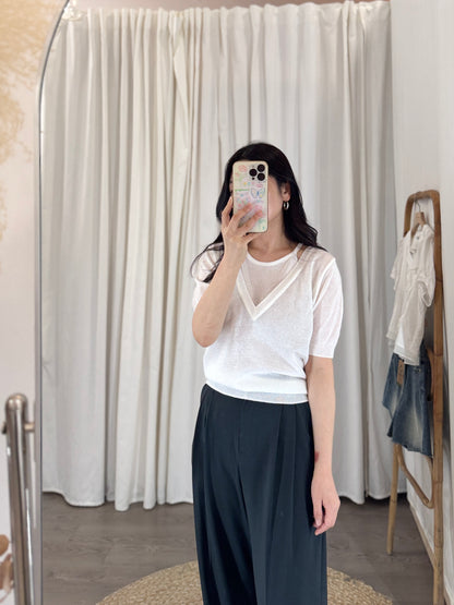 Layered Knit Top (~6/19)