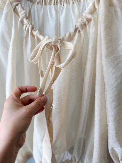 Organza Shirring Blouse