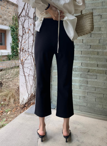 * Slim Capri Slit Pants