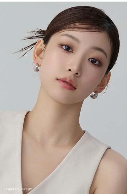 14KGF Bold Line Earring - AdoreMeU