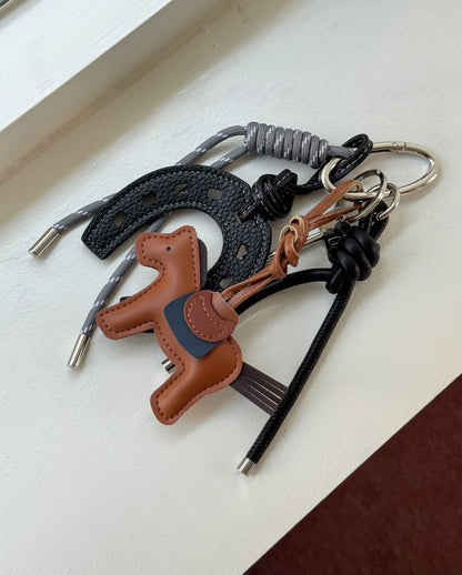 Black Pony Keyring