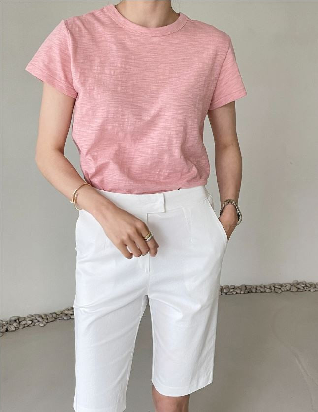 * Slim Fit Bermuda Shorts