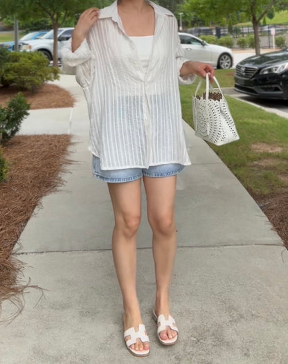 Sheer Stripe Shirt(~7/13)