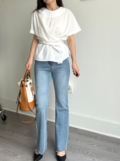 Unbalance Bootscut Denim - AdoreMeU