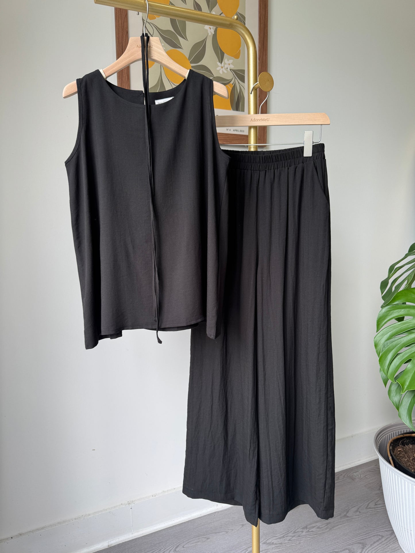 Linen Sleeveless and pants Set(~6/21)
