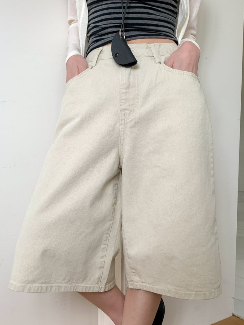 * Cotton Cationic Bermuda Shorts