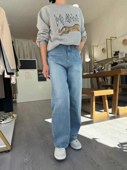 Semi Wide Straight Denim - AdoreMeU