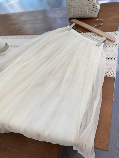 Air Chiffon Banding Skirt(~6/7)