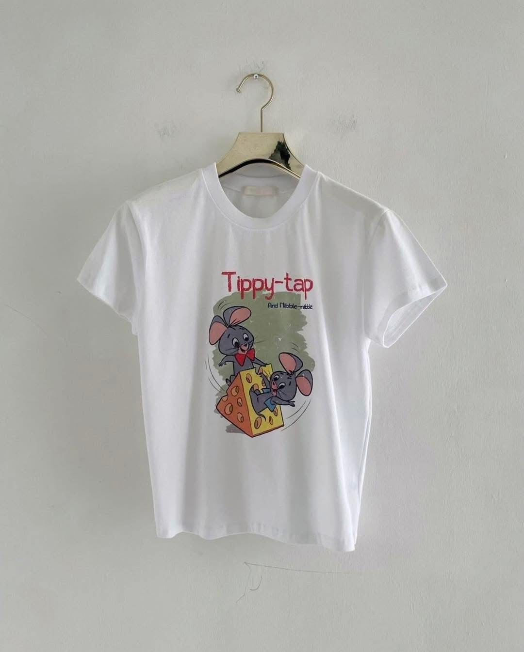 * Mouse Graphic Cotton T-Shirt