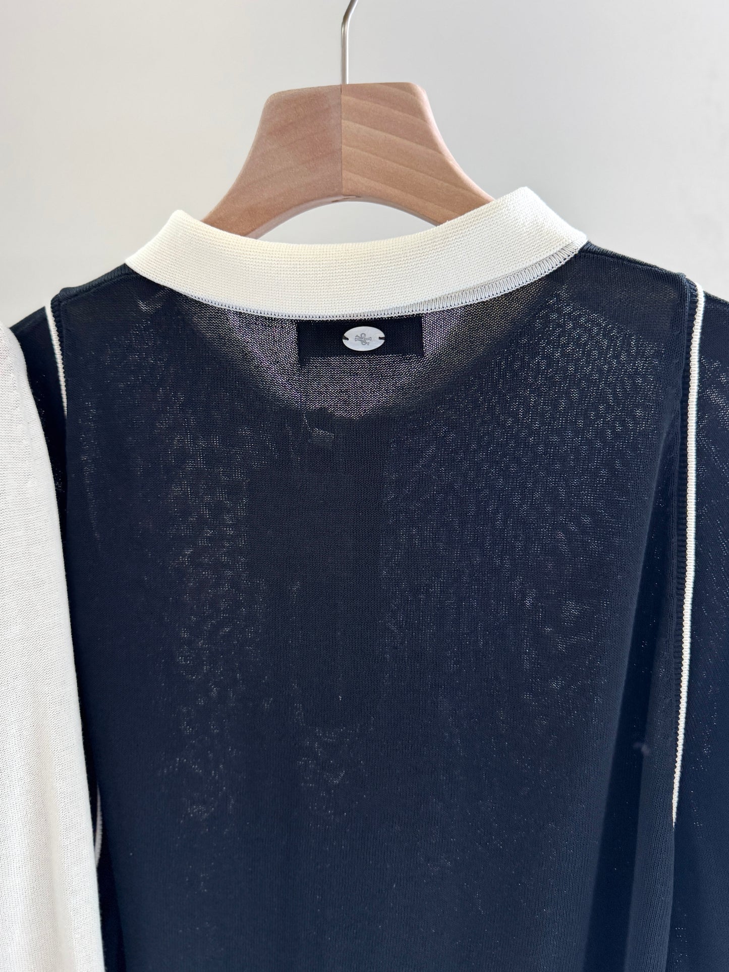 Contrast Collar Knit