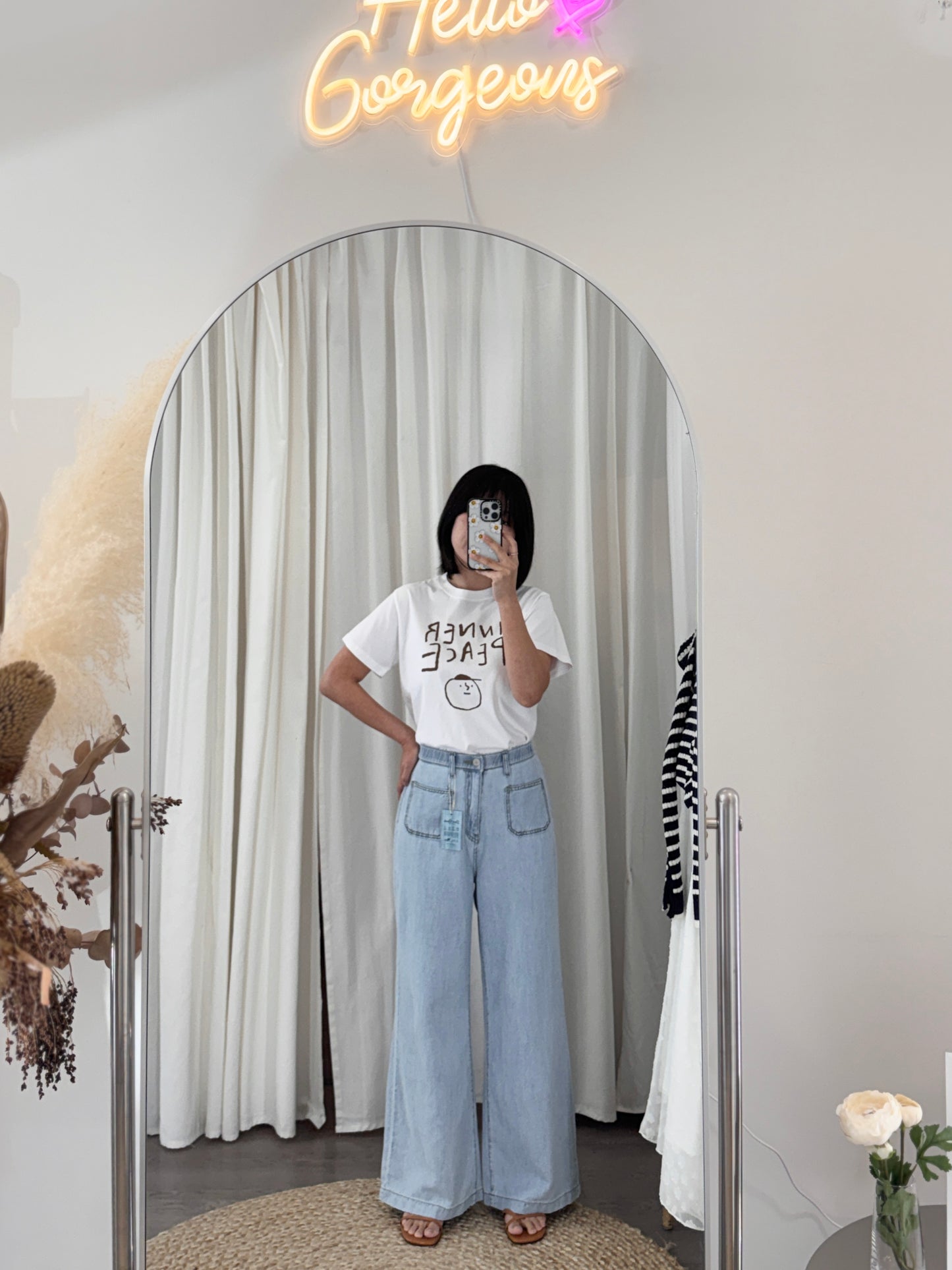 Front Pocket Linen Denim(~4/7)