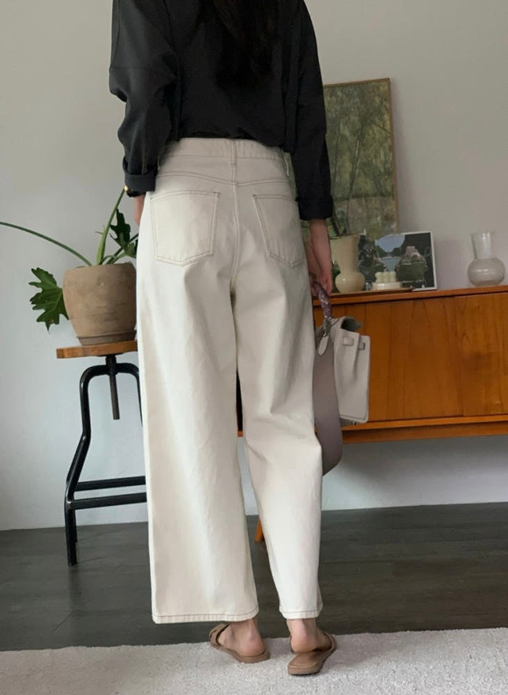 Stitchy Cream Pants
