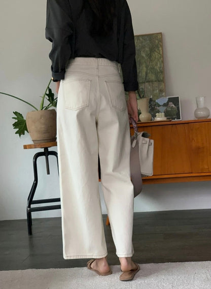 Stitchy Cream Pants