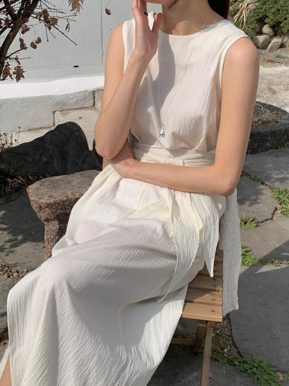 * Dove Sleeveless Maxi Dress