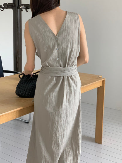 * Dove Sleeveless Maxi Dress