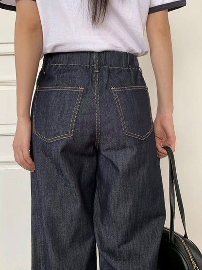 * Non-Fade Raw Denim Jeans