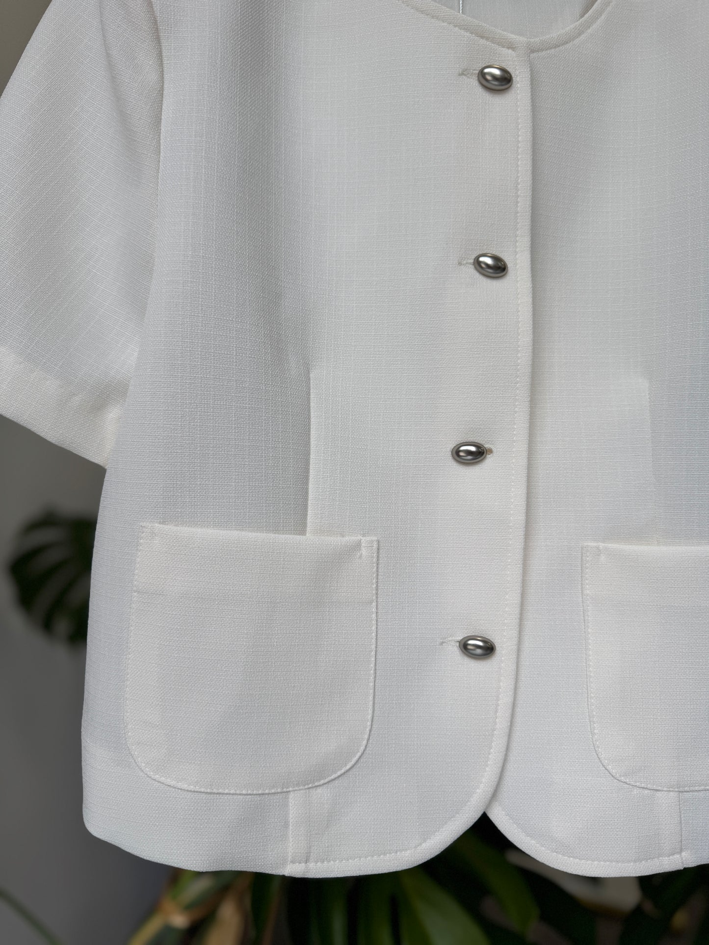 Round Collar Summer Jacket