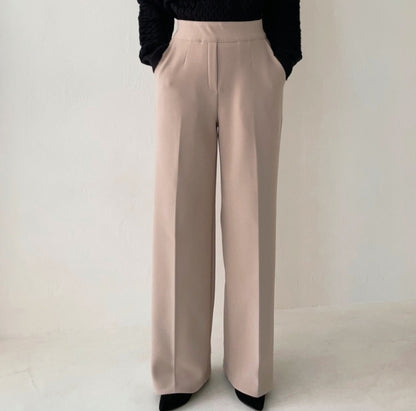 205 Banding Wide Slacks(Fleece lined)
