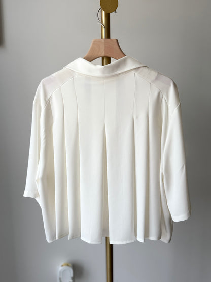 Madeline Pleated Blouse - AdoreMeU