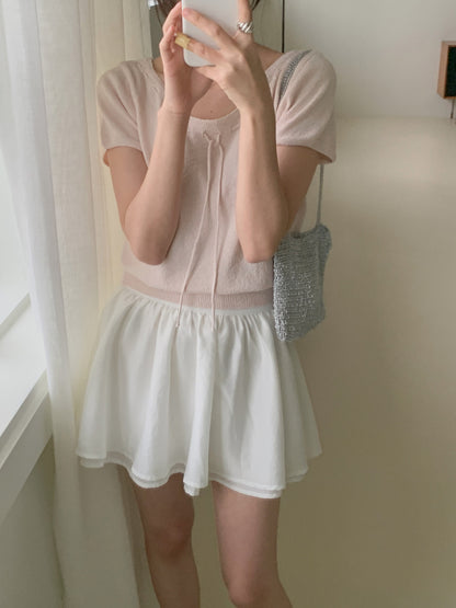* From Ribbon Short Sleeve Knit