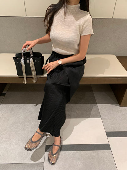 (PRE-ORDER)Beaded Mesh Flat Shoes 6/18