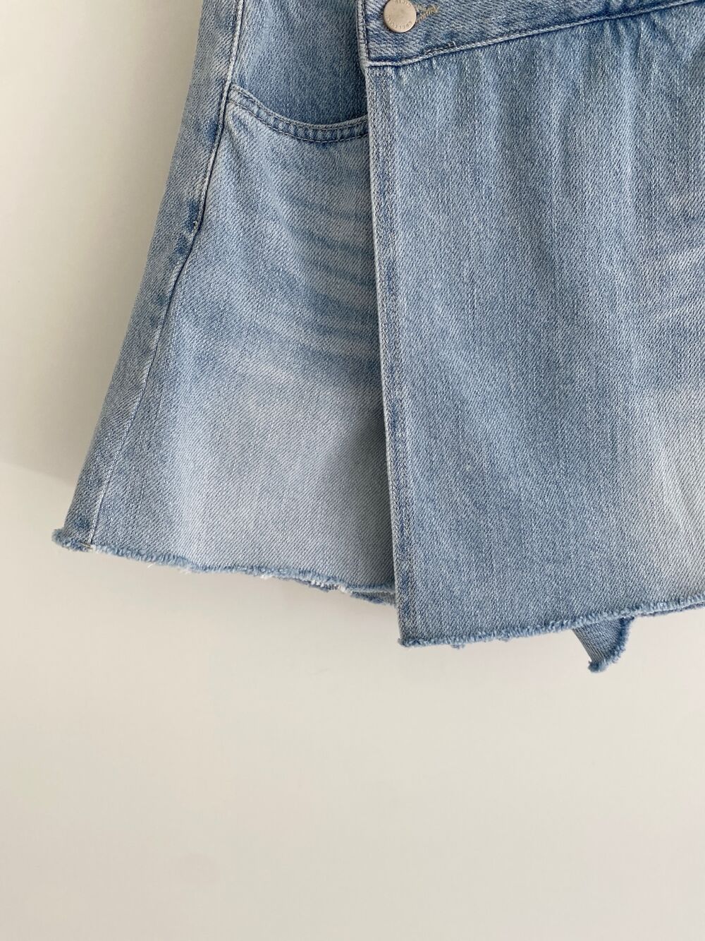 Denim Wrap Skirt