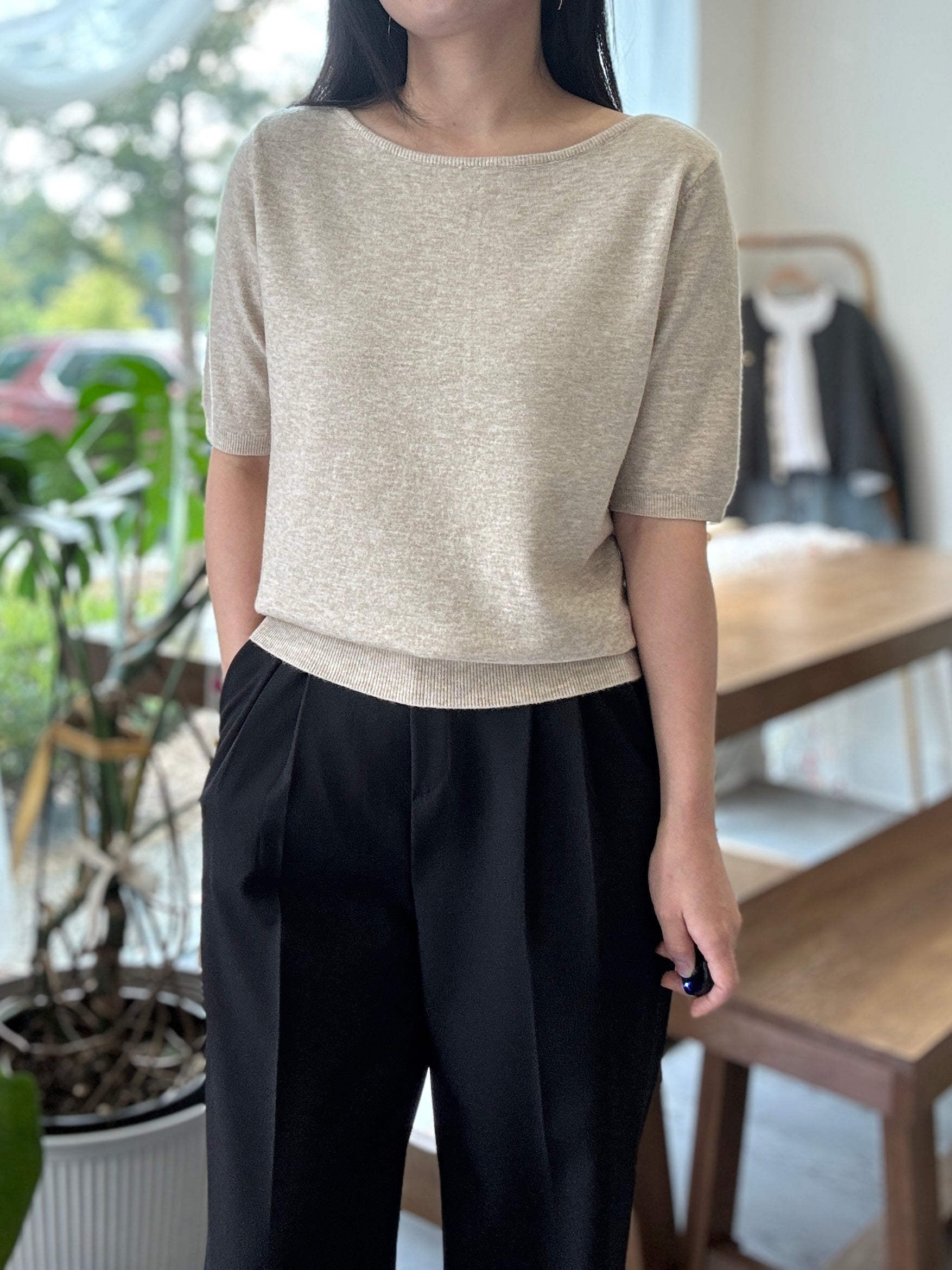Marry Boatnect Knit - AdoreMeU