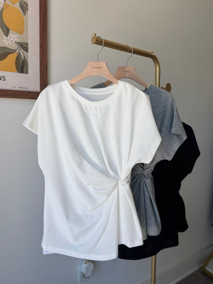 Twist Hem Tee - AdoreMeU
