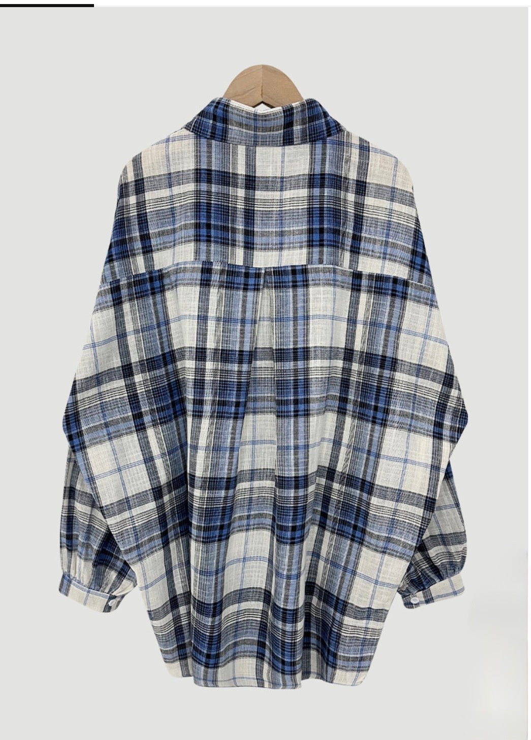 * Daily Oversized Check Shirt