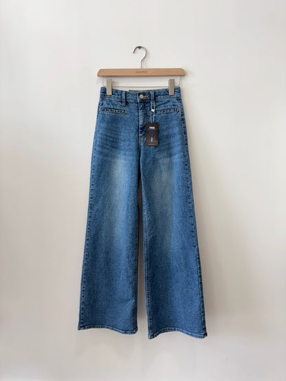 Spandex Wide Banding Denim - AdoreMeU