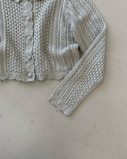 *크로셰 칼라 가디건