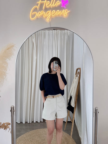 Cotton Twill Shorts w/ Belt