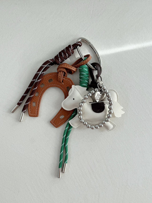 White Pony Keyring