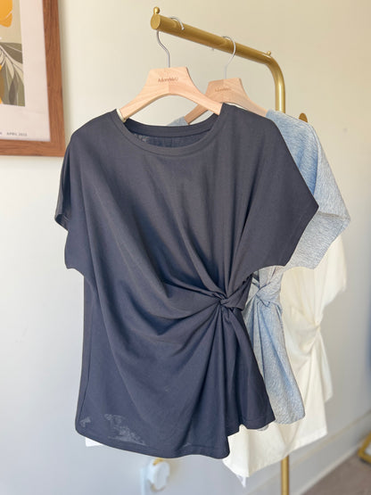 Twist Hem Tee - AdoreMeU