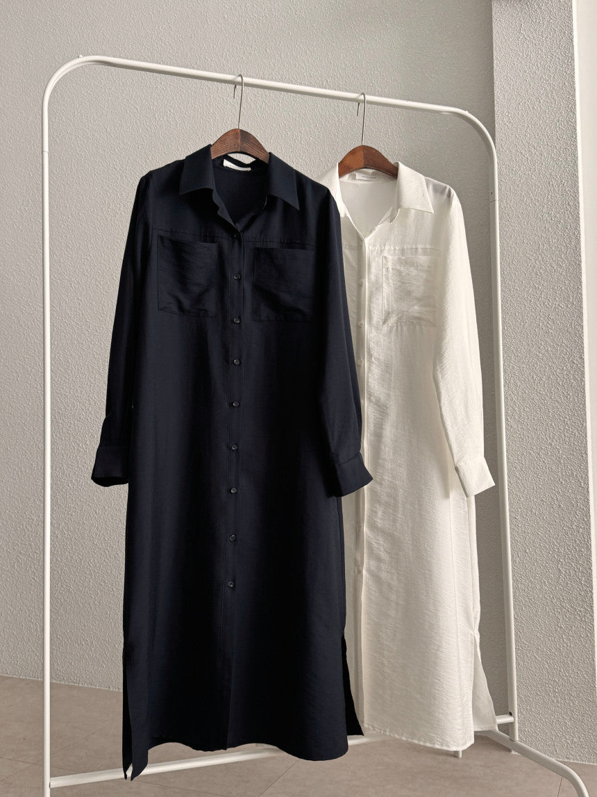 * Shirt Collar Dress