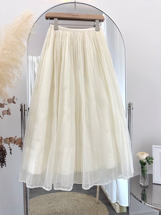 Air Chiffon Banding Skirt(~6/7)