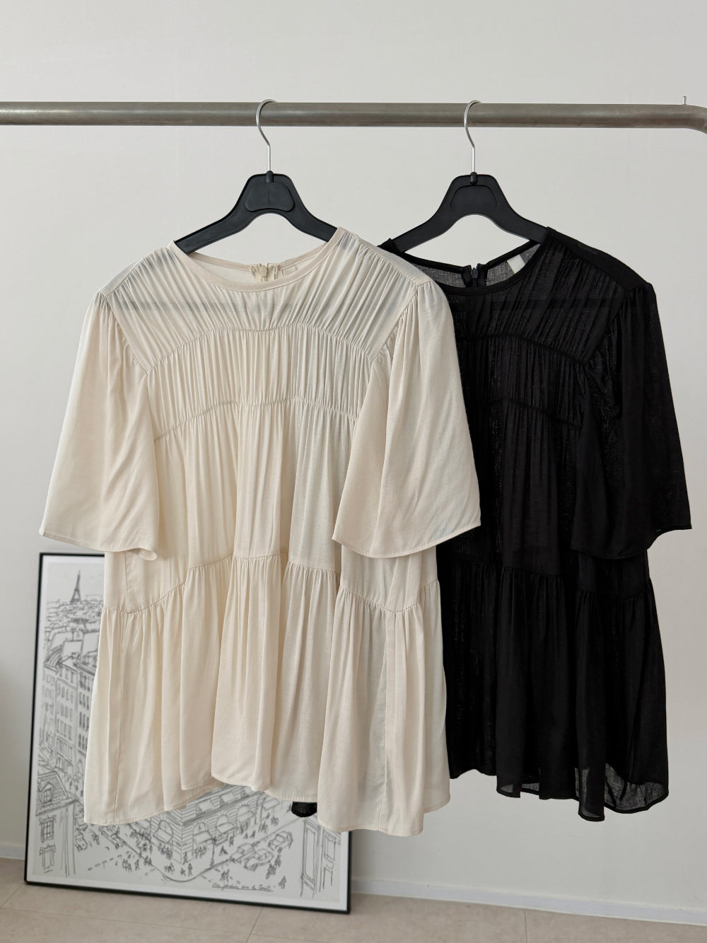 Cozy Shirring Blouse