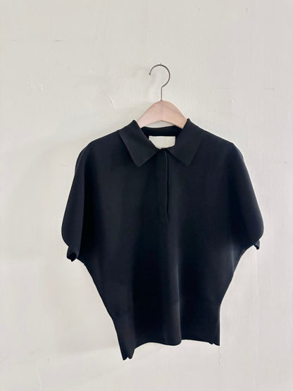 Plume Collar Knit Top (~6/4)