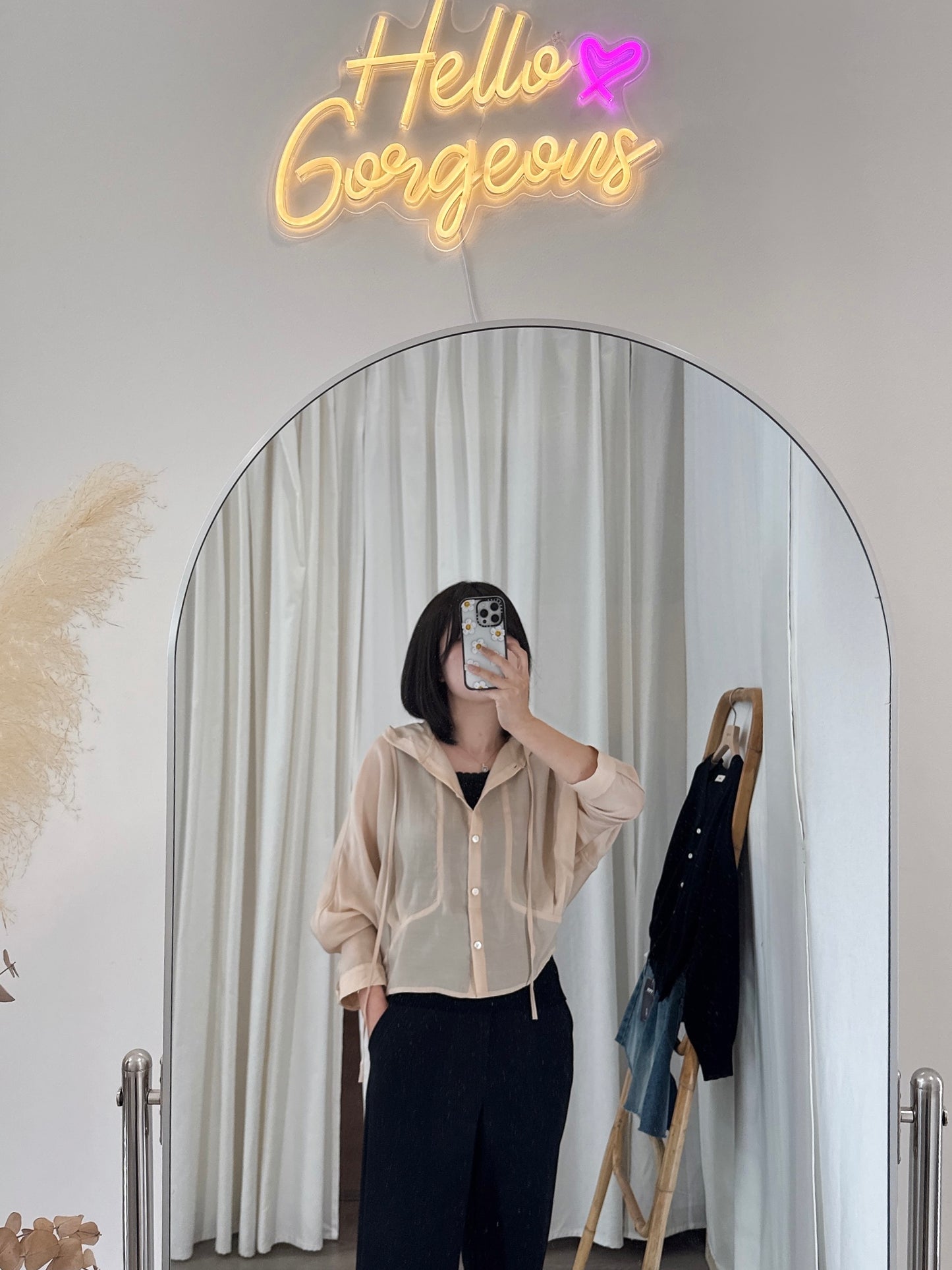 Tencel Hood Blouse