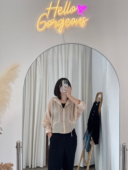 Tencel Hood Blouse