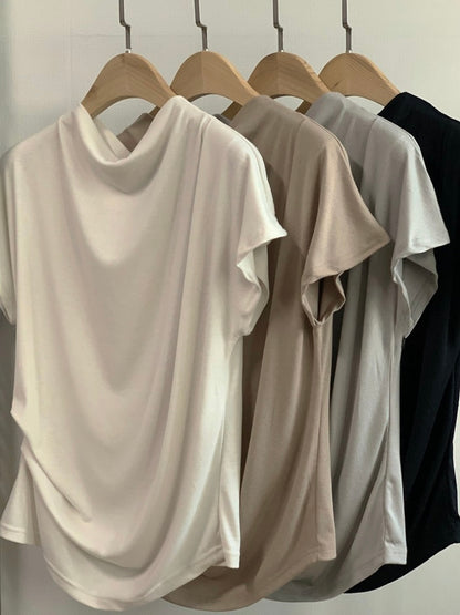 *  Elise Mock Neck Top