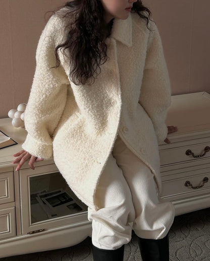 Wool Boucle Coat